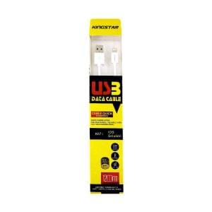 کابل شارژر کینگ استار مدل K07i تبدیل USB به لایتنینگ