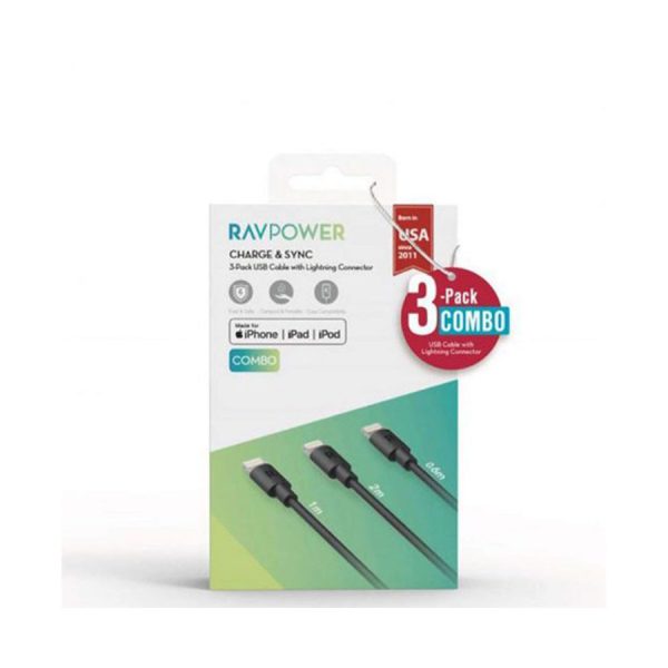 کابل راو پاور مدل RP-CB045 تبدیل USB-A به لایتنینگ