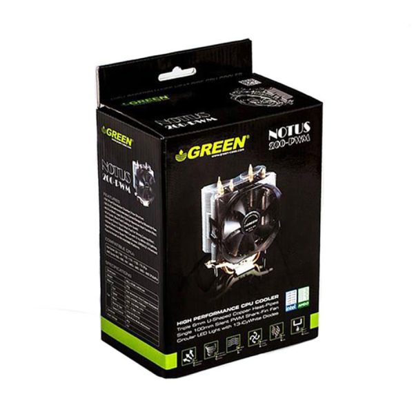 خنک کننده پردازنده گرین مدل NOTUS 200-PWM