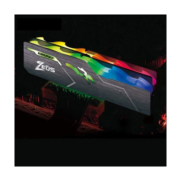 رم دسکتاپ کینگ مکس مدل Zeus Dragon RGB 8GB 3200Mhz CL17 DDR4