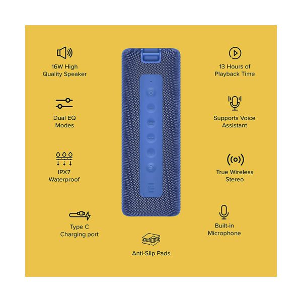اسپیکر بلوتوثی قابل حمل شیائومی 16w مدل MDZ-36-DB