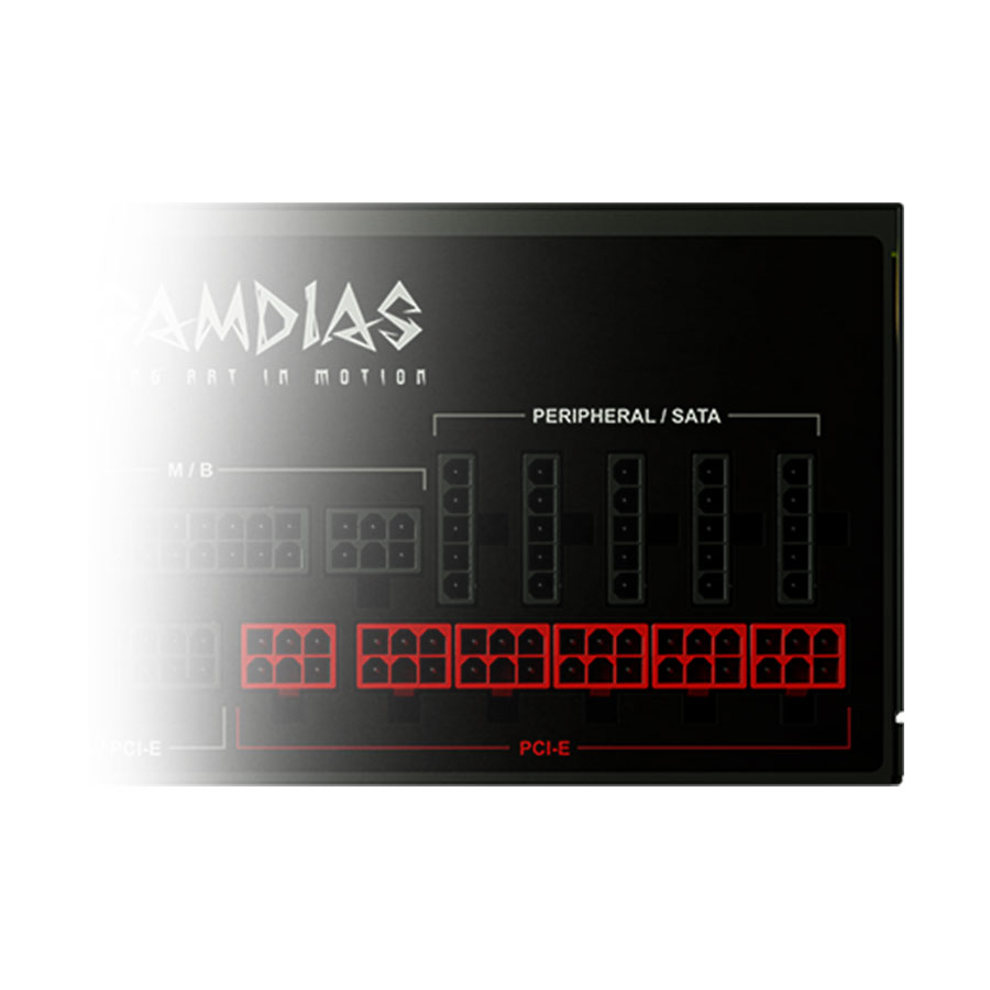 Gamdias CYCLOPS X1-1200W-P 80PLUS Platinum Modular Power Supply (1)