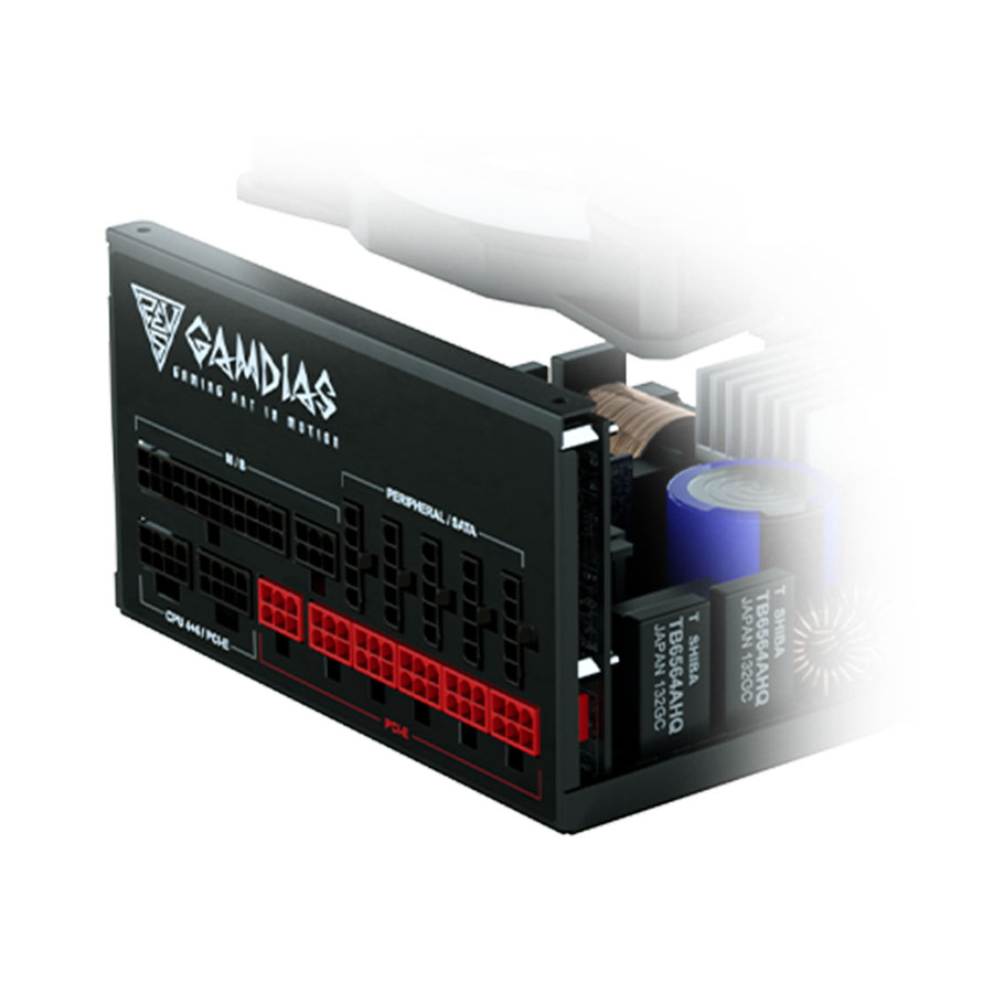 Gamdias CYCLOPS X1-1200W-P 80PLUS Platinum Modular Power Supply (4)