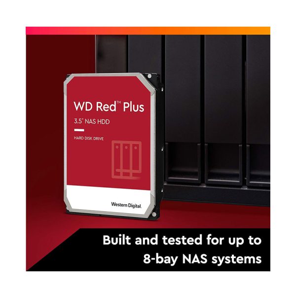 هارد دیسک اینترنال وسترن دیجیتال مدل RED PLUS WD40EFPX ظرفیت 4 ترابایت