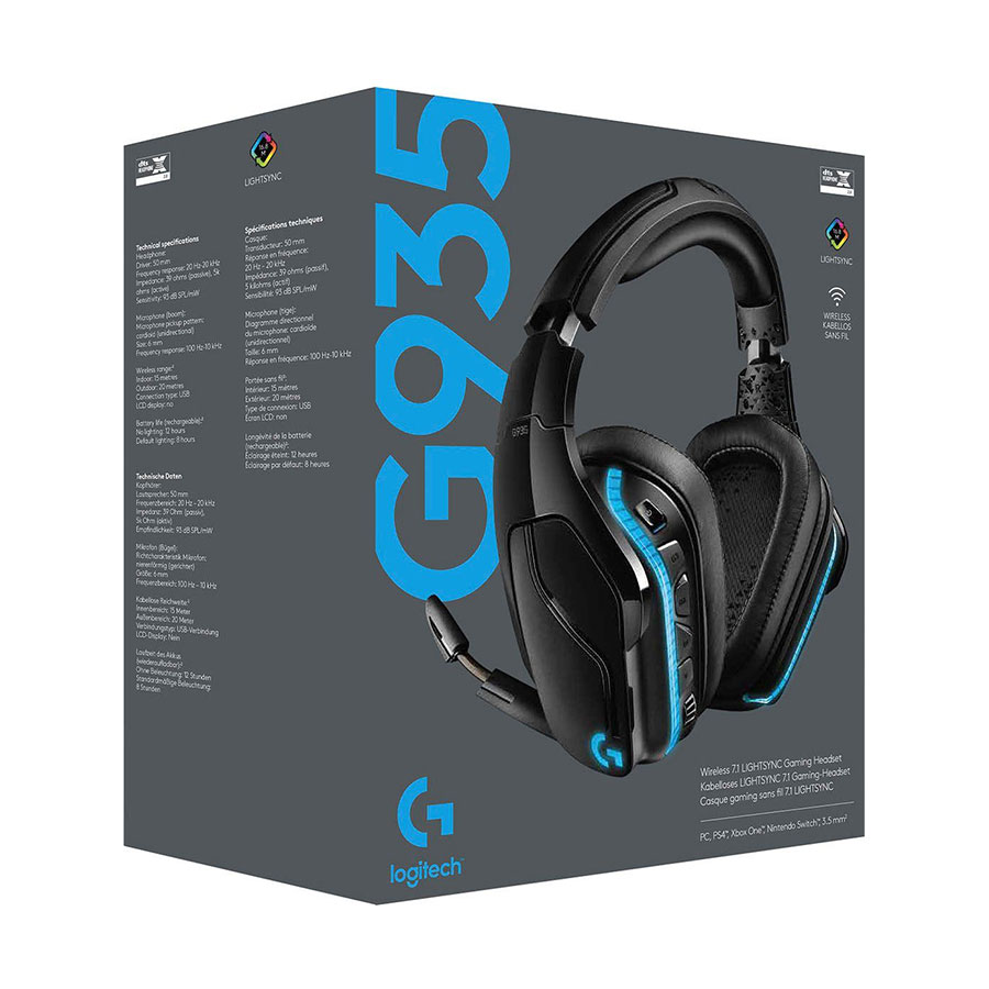 Logitech G935 Gaming Wireless Headphone (5)