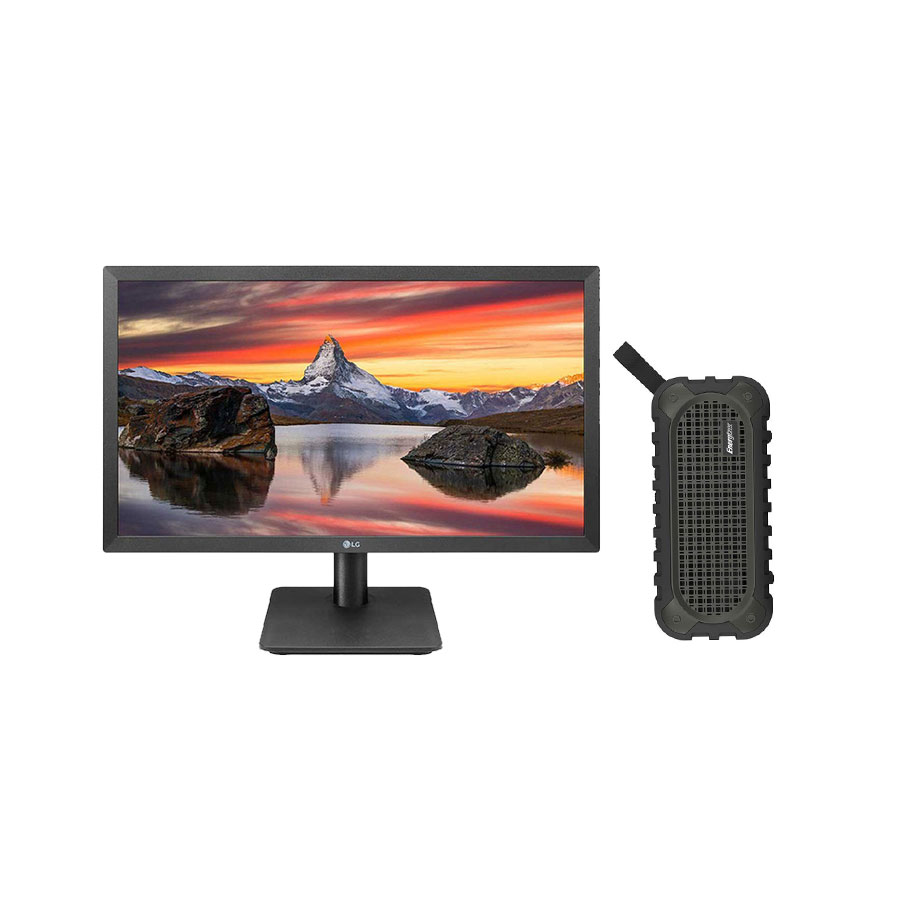 LG 22MP410-B 21.45 inch Monitor & Energizer BTS106 Bluetooth Speaker Bundle (1)