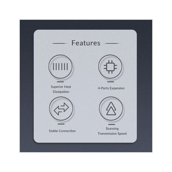 هاب چهار پورت USB-C اوریکو مدل AH-13