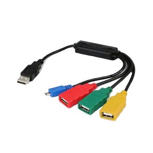 هاب 4 پورت USB 2.0 کابلی (Z-TEK آلمان)