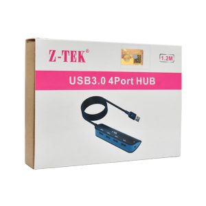 هاب USB 3.0 چهار پورت مدل Z-TEK آلمان