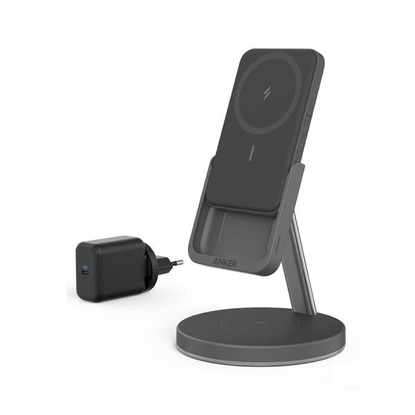 پایه نگهدارنده و شارژر بی سیم گوشی موبایل انکر مدل B25A7211