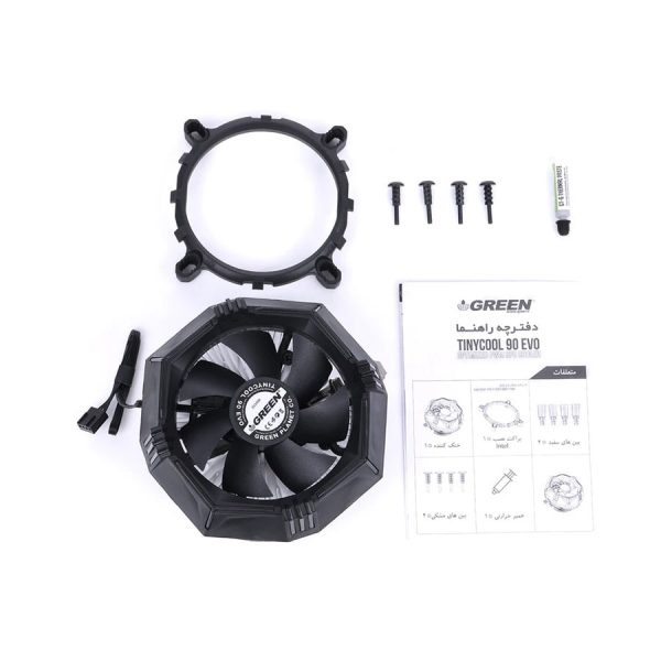 سیستم خنک کننده بادی گرین مدل TINYCOOL 90 EVO