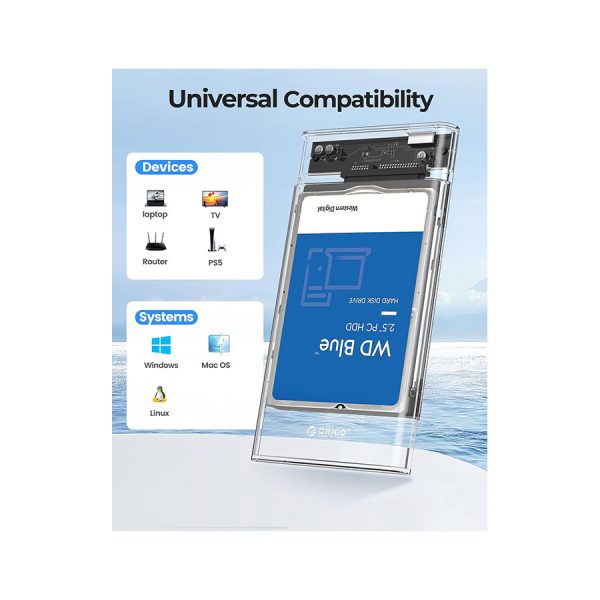 قاب اکسترنال هارددیسک 2.5 اینچی USB 3.0 اوریکو مدل 2139U3