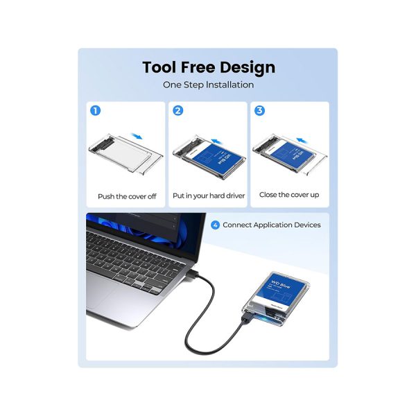 قاب اکسترنال هارددیسک 2.5 اینچی USB 3.0 اوریکو مدل 2139U3