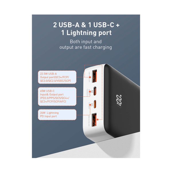 پاوربانک الدینیو مدل PQ27 ظرفیت 20000 میلی آمپر ساعت