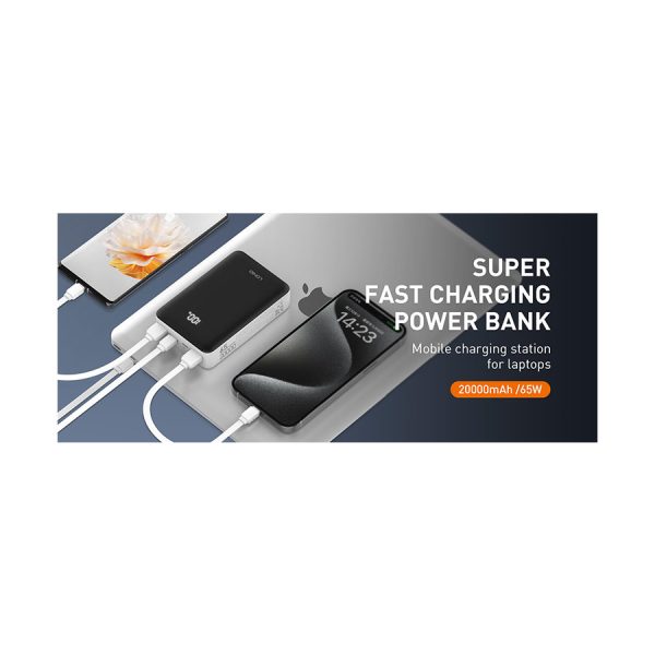 پاوربانک الدینیو مدل PQ27 ظرفیت 20000 میلی آمپر ساعت