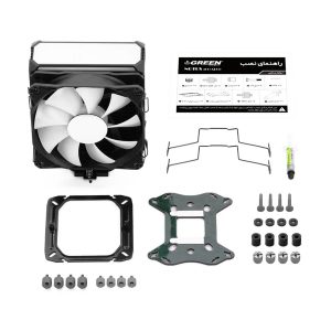 سیستم خنک کننده بادی گرین مدل NOTUS 400-ARGB