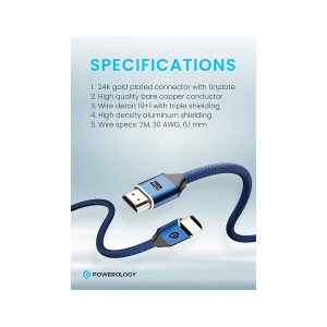 کابل HDMI پاورولوجی مدل PWHDC3M 8K طول 3 متر