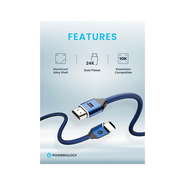 کابل HDMI پاورولوجی مدل PWHDC3M 8K طول 3 متر