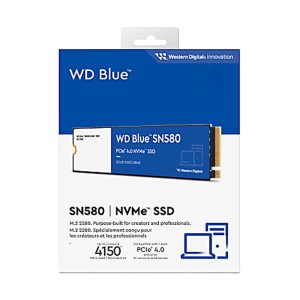 اس اس دی اینترنال PCIe Gen4 x4 وسترن دیجیتال مدل WD Blue SN580 ظرفیت 500 گیگابایت