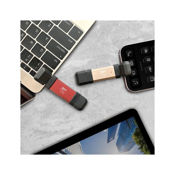 اس اس دی اکسترنال سیلیکون پاور مدل DS72 ظرفیت 1 ترابایت رابط USB 3.2 Gen2